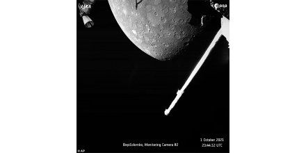 英國航天器首次近距離拍攝水星照片，顯示其表面布滿隕石坑